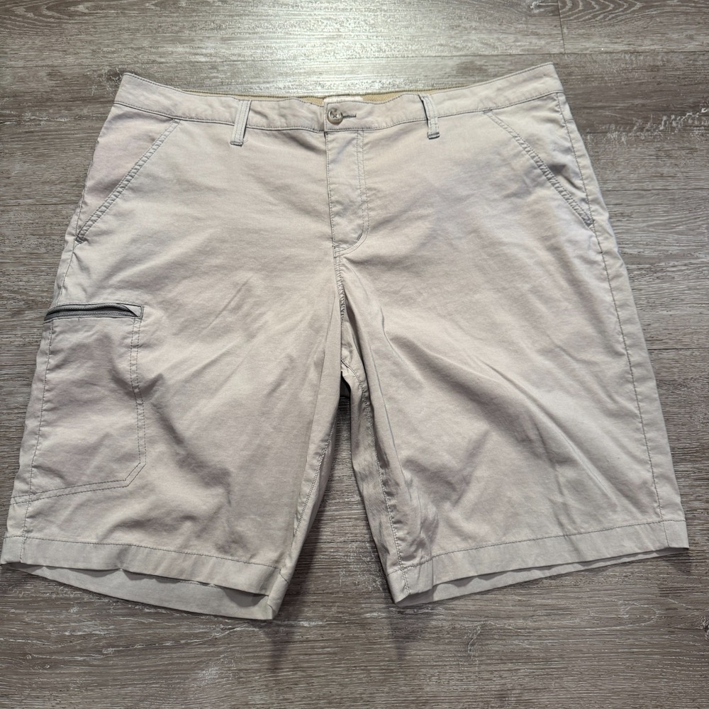 Weatherproof Vintage Shorts Mens 40 Beige Nylon Hiking Outdoor Gorpcore Cargo